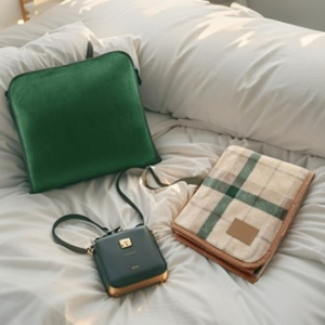 온유 극세사 담요 벨벳 쿠션 세트