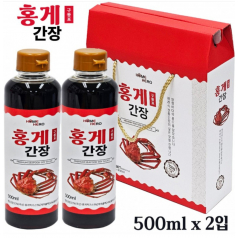 구룡포홍게 간장 500ml 2개 선물세트