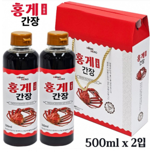 구룡포홍게 간장 500ml 2개 선물세트