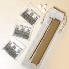 대나무칫솔(1p)과 고체치약 3정 파우치 세트