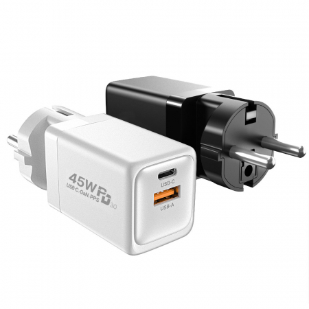 45W GaN PD USB PPS 초고속 2포트 멀티 충전기 CtoC타입 삼성 아이폰 갤럭시 탭 아이패드 GANPD45W-AC #2