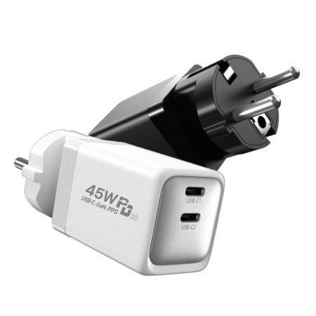 GAN 접지 고속충전기 C타입 PD PPS 아이폰 노트북 가능 GANPD45W-CC #2