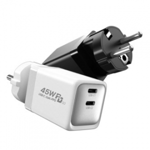 GAN 접지 고속충전기 C타입 PD PPS 아이폰 노트북 가능 GANPD45W-CC