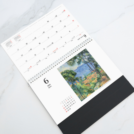 2026년 탁상달력 폴 세잔 풍경화 모음집 297x210 / 기본 양면 박 인쇄 #3