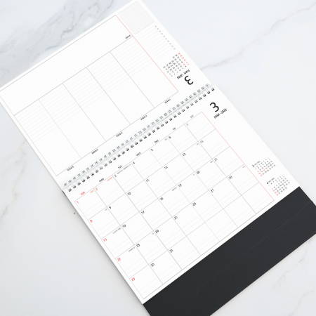 2026년 탁상달력 체크 마이 스케줄 297x240 / 기본 양면 박 인쇄 #2