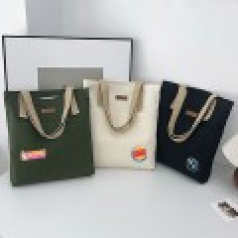 듀얼포켓 에코백 친환경 캔버스백 H185