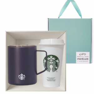 스타벅스 SS 블랙 매트 데비 텀블러 473ml + 스타벅스 리유저블 473ml 핫컵