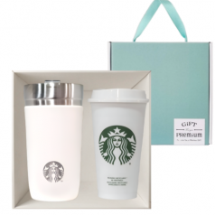 스타벅스 SS 스탠리 크림 아이슬란드 텀블러 473ml + 스타벅스 리유저블 473ml 핫컵