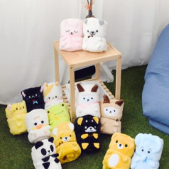 귀여운 무릎담요 캐릭터 담요 극세사 애니멀