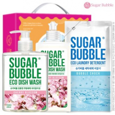 슈가버블 주방세제470펌프 주방세제280용기 세탁세제300리필 3종