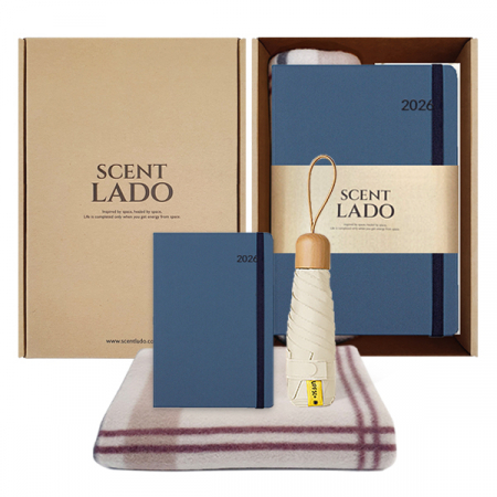 센트라도 패턴 담요+캡슐우드 5단 우양산+데이지 다이어리 세트 #7