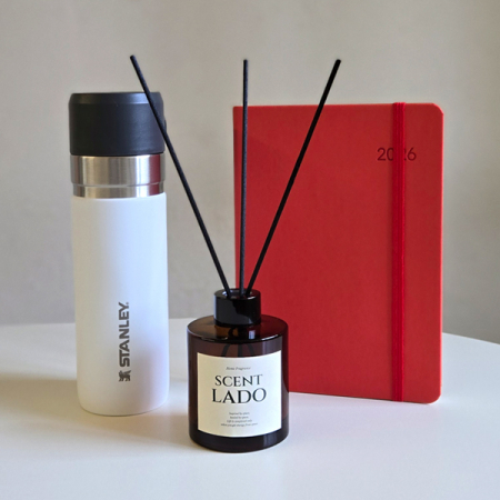 센트라도 디퓨저 150ml+스탠리 고진공 슬림보틀 텀블러+데이지 다이어리 세트 #5
