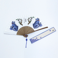 푸른호랑이 오죽선 대나무부채