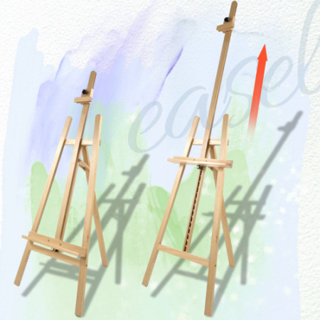 올지 원목 높이조절 이젤 나무 스탠드 포스터 전시용 #4