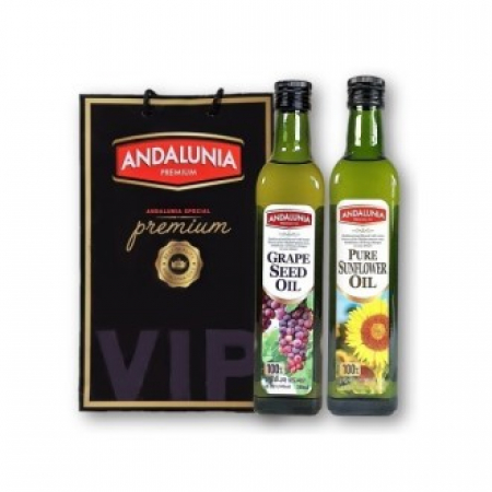 ANDALUNIA 해바라기씨유500ml+포도씨유500ml 2종세트 #2