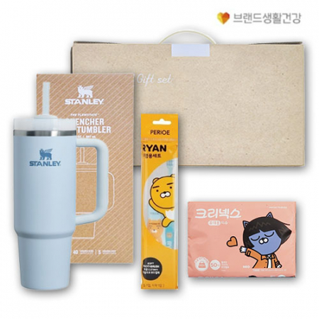 스탠리퀜처887ml+카카오티슈+휴대용양치세트 #2