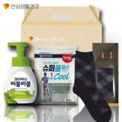 닥스양말+유한양행 슈퍼쿨파프+버블 거품핸드워시