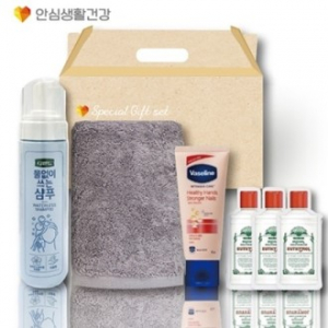 디펜드샴푸+국산수건+바세린핸드로션+유시몰