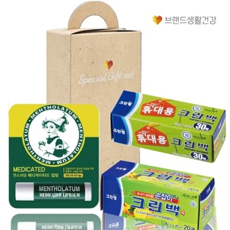 크린랩휴대용크린백+손잡이형20매+멘소래담립밤 #3