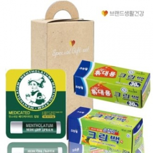 크린랩휴대용크린백+손잡이형20매+멘소래담립밤