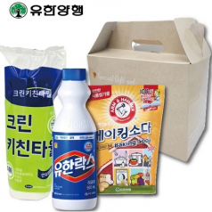 크린키친타올+유한락스+암앤해머천연베이킹소다