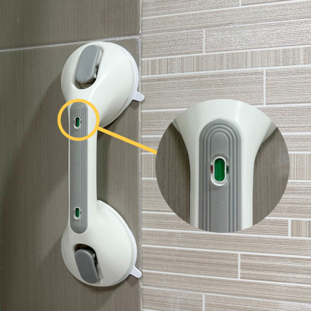 올지 무타공 욕실 안전손잡이 중형 안전바 강력하중 화장실 흡착식 #3