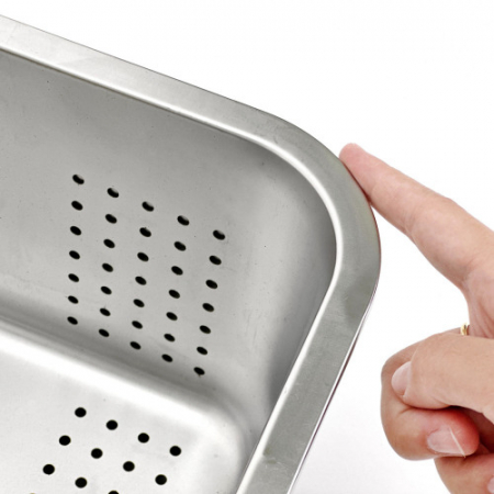 올지 물빠짐 설거지통 2단세트 7L 중형 스텐 사각 설겆이 통 불림 싱크대 스테인레스 304 주방 키친 #9