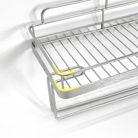 올지 무타공 와이드 수건선반 수건 걸이포함 스텐 SUS 304 욕실 거치 화장실 젠다이 #9