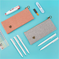 내츄럴 펜슬파우치 샤오미 내츄럴펜 5p세트