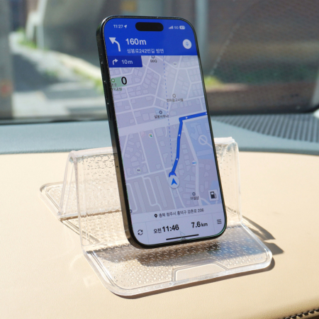 올지 투명 논슬립 패드 차량용 미끄럼방지 실리콘 젤 매트 대쉬보드 대형 #4