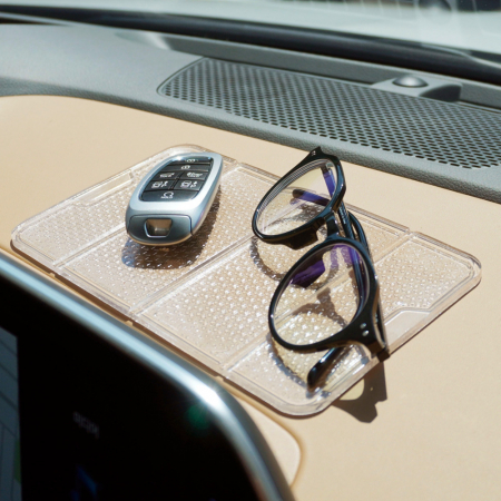 올지 투명 논슬립 패드 차량용 미끄럼방지 실리콘 젤 매트 대쉬보드 대형 #3