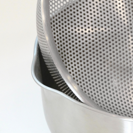 올지 스텐 304 채반 믹싱볼 2단세트 다용도 세척 볼 깊은 주방 보울 #6