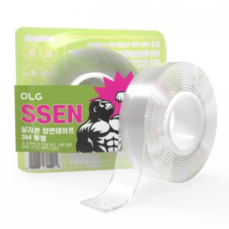 올지 SSEN 쎈 실리콘 테이프 3m 양면 초강력 투명 접착 방수 아크릴 나노 겔 클리어 폼 #2