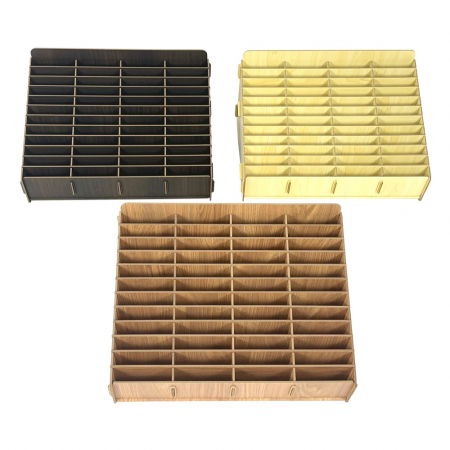 올지 우드 핸드폰보관함 휴대폰 보관함 48칸 수거함 정리 수납 학원 학교 회사 #5