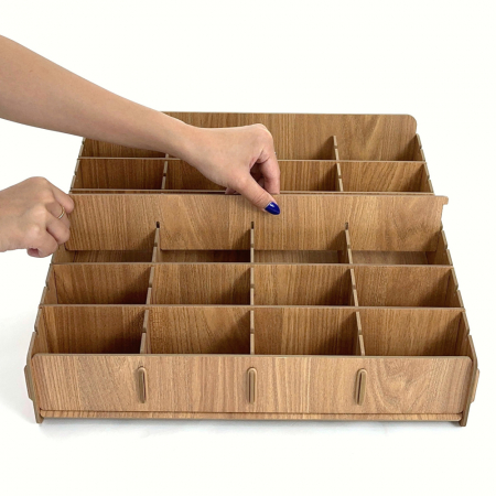 올지 우드 핸드폰보관함 휴대폰 보관함 48칸 수거함 정리 수납 학원 학교 회사 #6