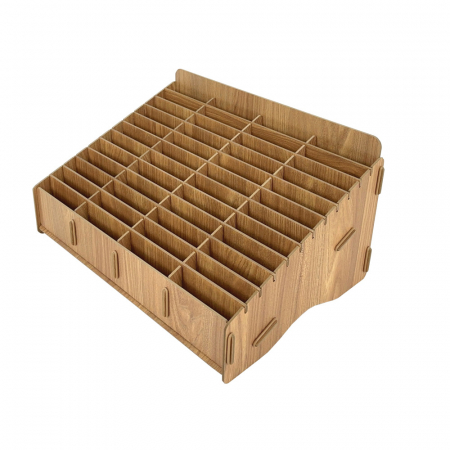 올지 우드 핸드폰보관함 휴대폰 보관함 48칸 수거함 정리 수납 학원 학교 회사 #7