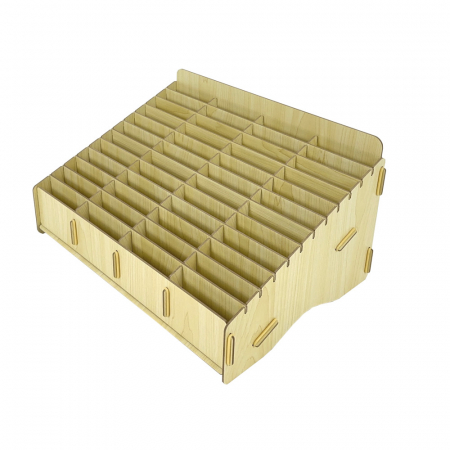 올지 우드 핸드폰보관함 휴대폰 보관함 48칸 수거함 정리 수납 학원 학교 회사 #9