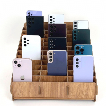 올지 우드 핸드폰보관함 휴대폰 보관함 36칸 수거함 정리 수납 학원 학교 회사 #4