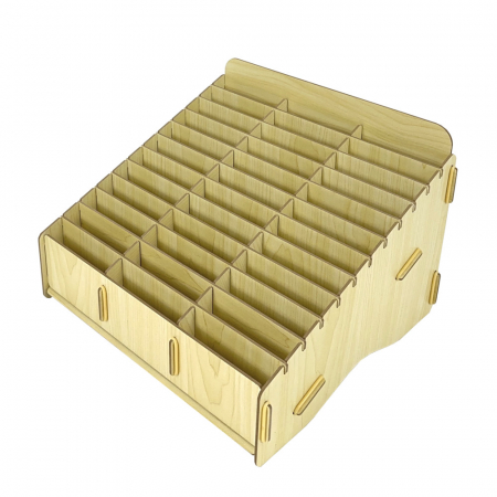 올지 우드 핸드폰보관함 휴대폰 보관함 36칸 수거함 정리 수납 학원 학교 회사 #9