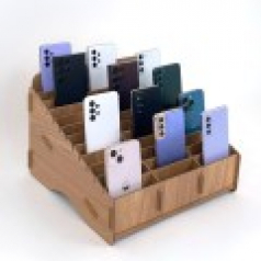 올지 우드 핸드폰보관함 휴대폰 보관함 36칸 수거함 정리 수납 학원 학교 회사