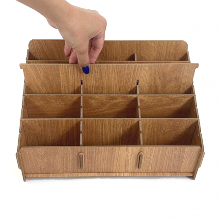 올지 우드 핸드폰보관함 휴대폰 보관함 24칸 수거함 정리 수납 학원 학교 회사 #5