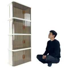 올지 슬라이딩 리빙박스 2개 세트 66리터 투명 플라스틱 옷 장난감 수납함 펜트리 정리함 대형