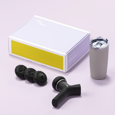 루티네 선물세트 아이언 베이직 텀블러+2500RPM 토네이도 마사지건 #3