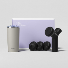 루티네 선물세트 아이언 베이직 텀블러+2500RPM 토네이도 마사지건