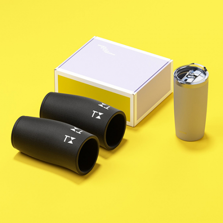 루티네 선물세트 아이언 베이직 텀블러+시온타 냉온 슬리브 #4