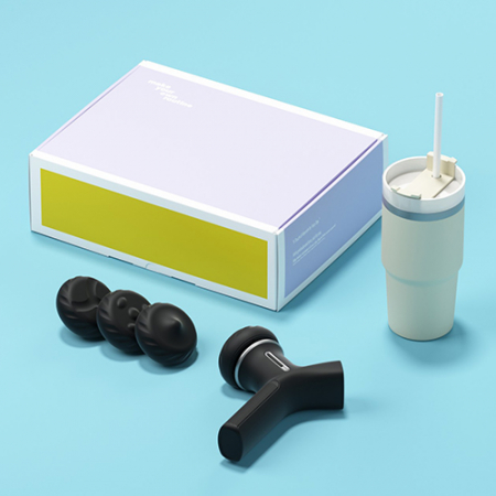 루티네 선물세트 밀크티텀블러+2500RPM 토네이도 마사지건 #3