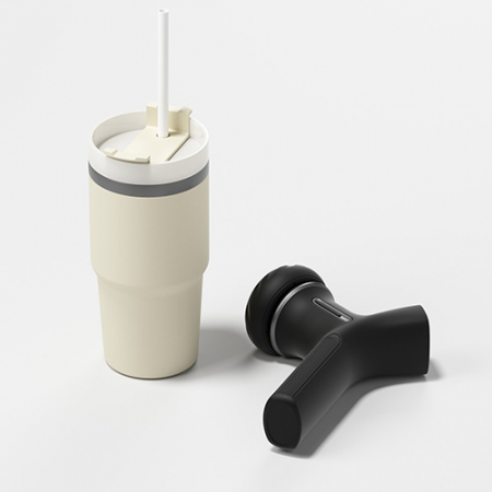 루티네 선물세트 밀크티텀블러+2500RPM 토네이도 마사지건 #4