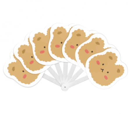 캐릭터 7쪽 접이식 부채 #2