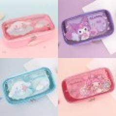 산리오 멀티수납 글로시 파우치