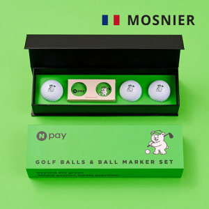 모스니에 골프 3피스 3구 볼마커+자석싸바리 굿즈세트